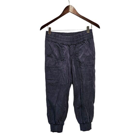 ATHLETA‎ Benica Capri Joggers Back Dress Blue Leg Zip Lightweight Lyocell Size 2 - Picture 4 of 4